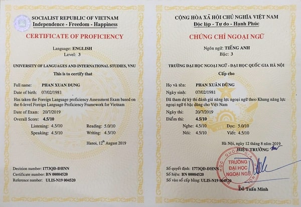 Công Chứng Bằng Tiếng Anh Ở Đâu